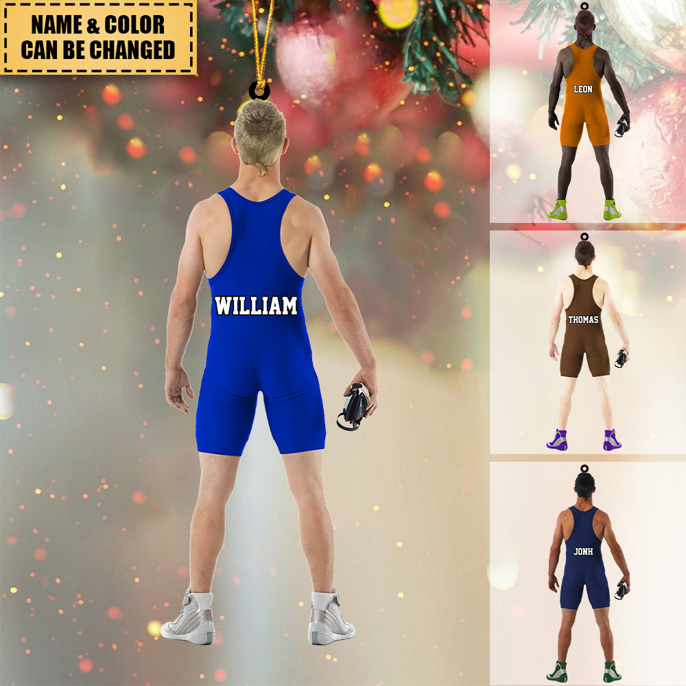 Custom Personalized Wrestler Christmas Ornament,Great Gift for WWE/MMA Lovers