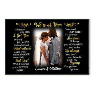 Whatever You Lack Custom Photo Canvas Poster Gift For Couple