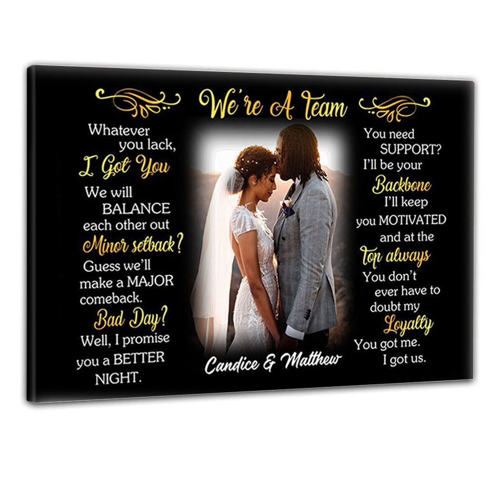 Whatever You Lack Custom Photo Canvas Poster Gift For Couple