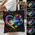 Personalized Grandma Mom Heart Infinity Hand Print Mother's Day Gift Cloth Tote Bag