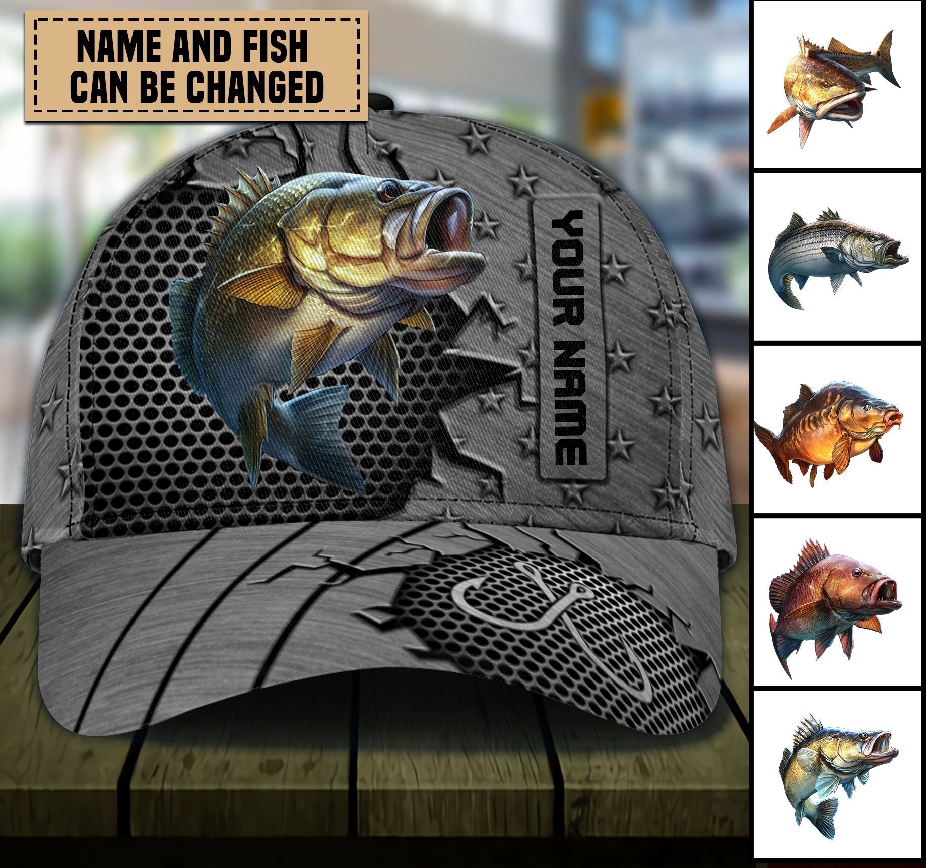 Fishing Personalized Classic Cap