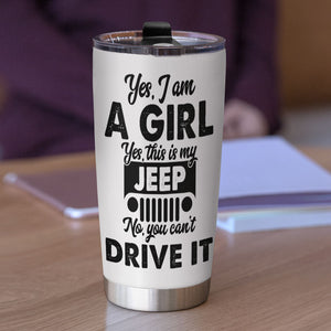Personalized JP Tumbler Cup - Yes, I Am A Girl. Yes, This Is My JP - Gift For Journey Girls