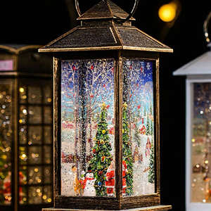 Early Christmas Sale-LED Lighted Spinning Christmas Lantern