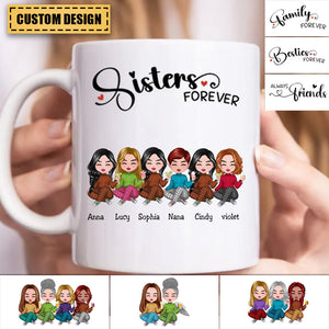 Personalized Girls Forever Mug -  Gift For Sister / Friend