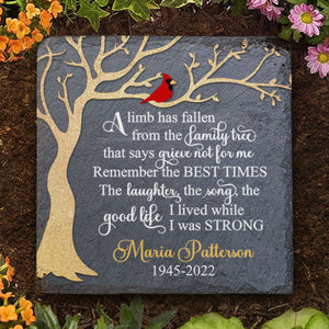The Laughter, The Song, The Good Life I Lived While I Was Strong - Personalized Memorial Stone, Human Grave Marker - Memorial Gift, Sympathy Gift