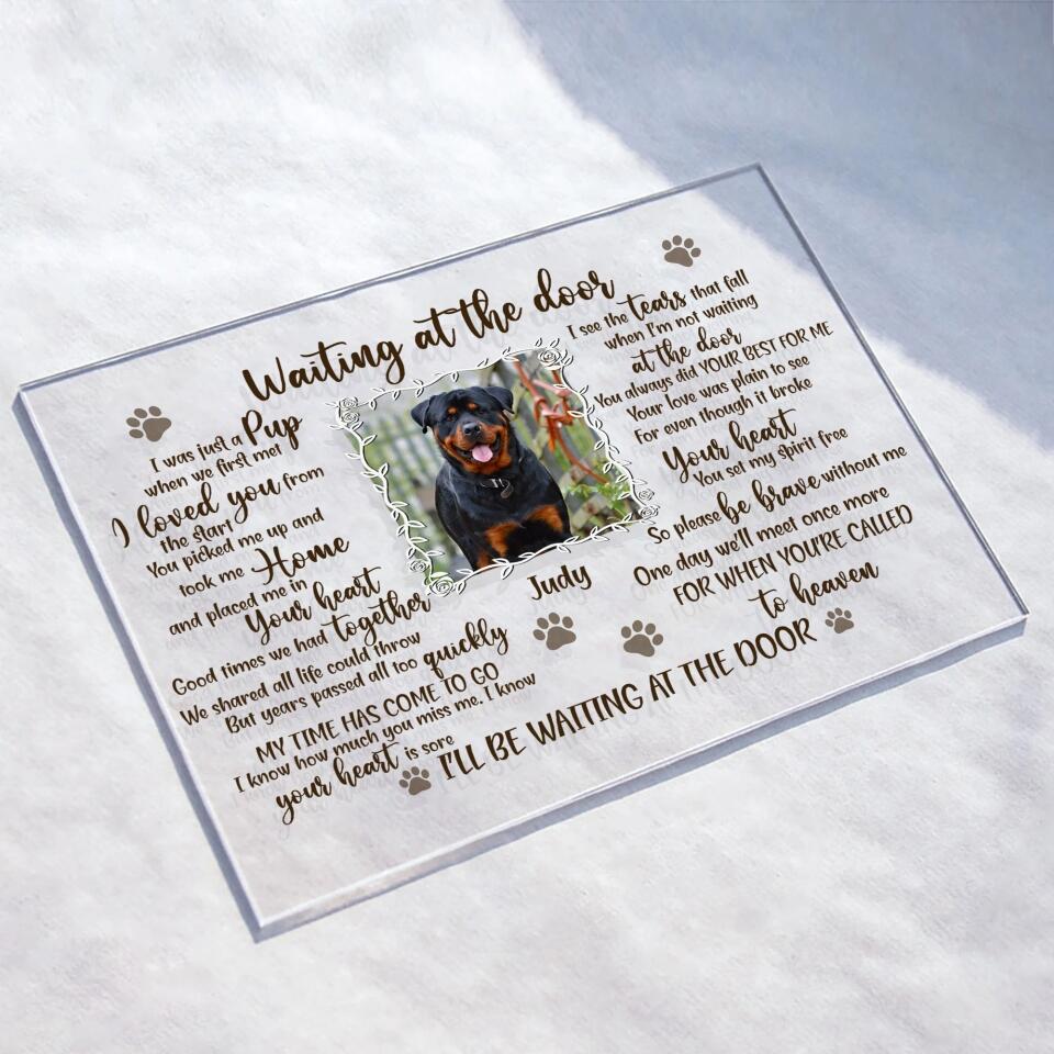 Custom Personalized Pet Custom Photo Acrylic Plaque - Memorial Gift Fo ...