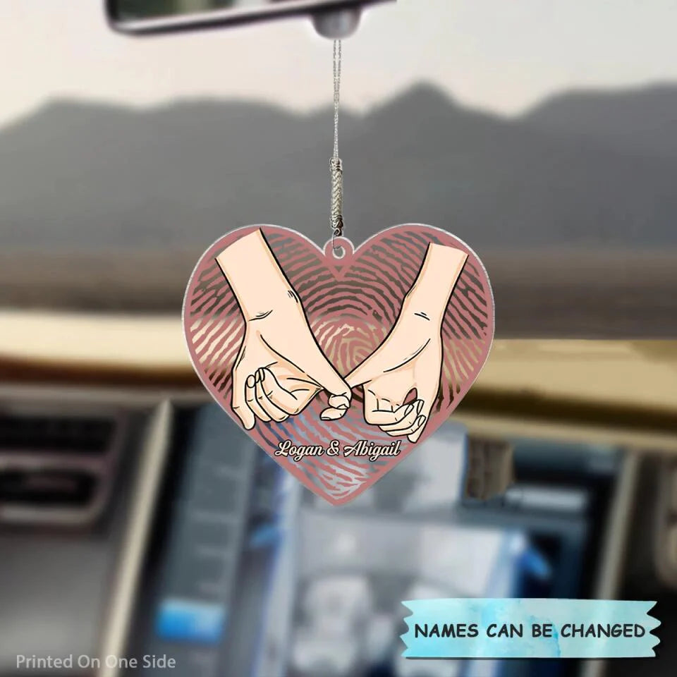 Personalized Car Hanging Ornament - Gift For Couple - You And Me We Got This