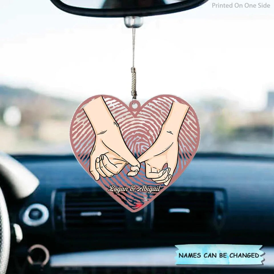 Personalized Car Hanging Ornament - Gift For Couple - You And Me We Got This