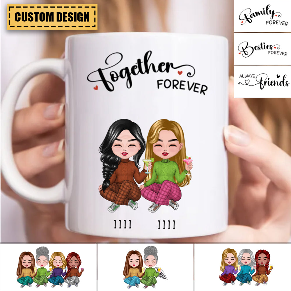 Personalized Girls Forever Mug -  Gift For Sister / Friend