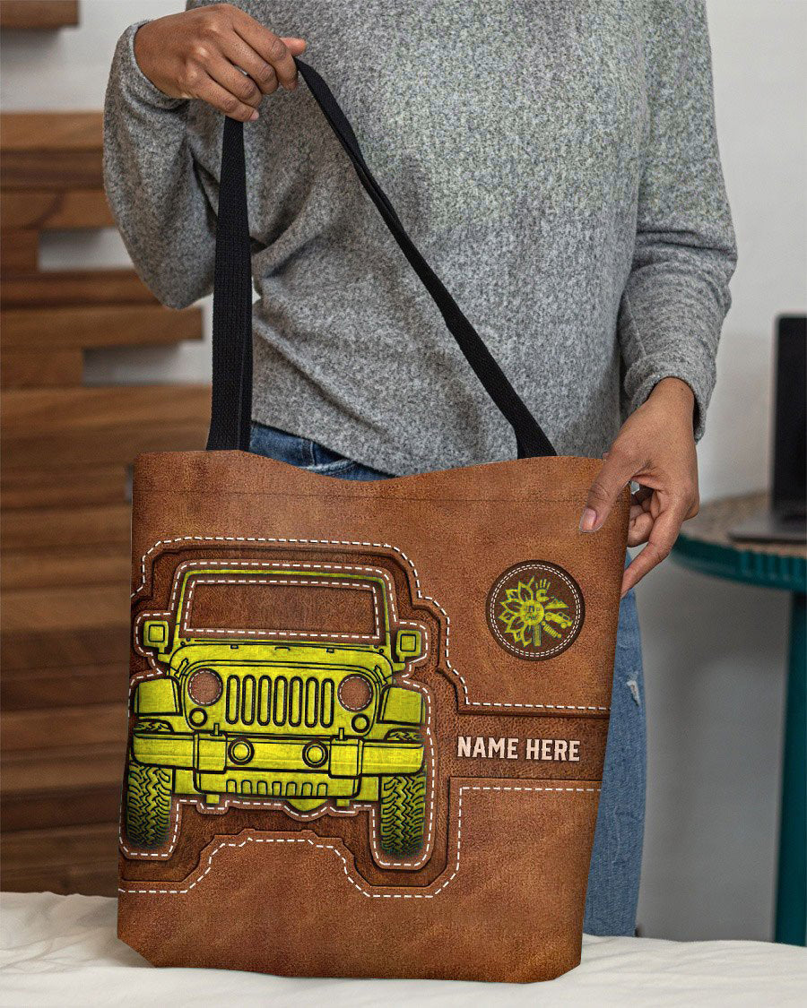 Personalized Off-Road Girl Tote Bag