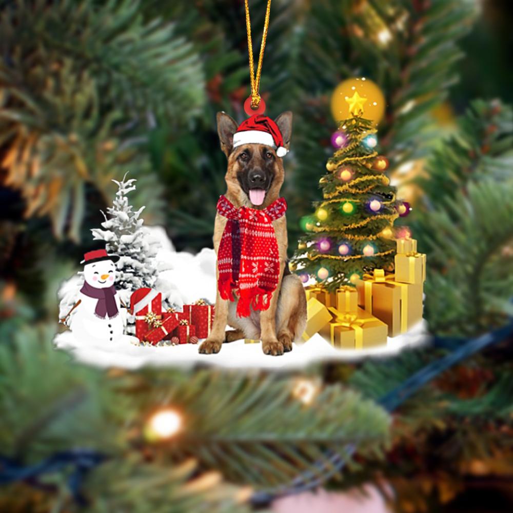 German Shepherd Christmas Ornament