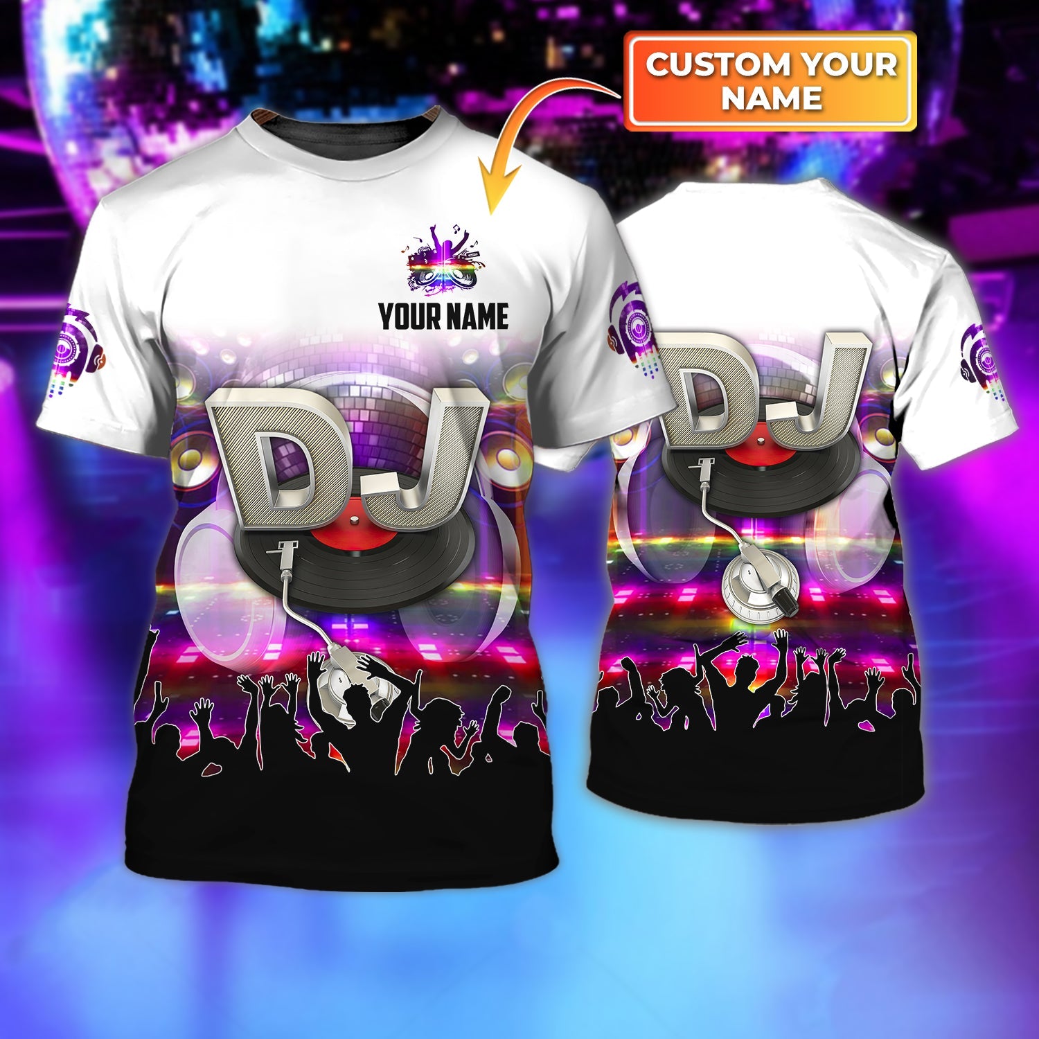 DJ Personalized Name 3D TShirt