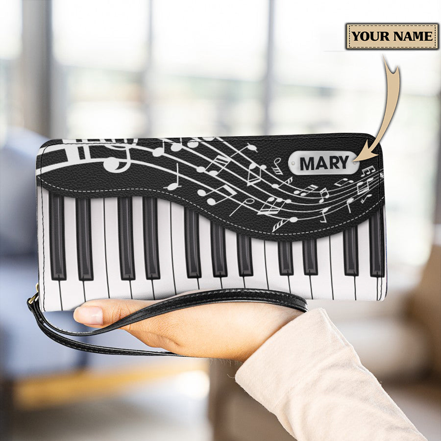 Personalized Piano Clutch Purse, Personalized Gift for Music Lovers, Piano Lovers