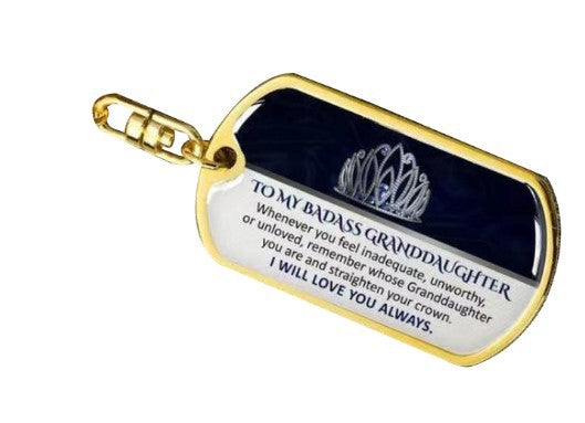 Perfect Christmas Gift to Grandson/Granddaughter-Remember Whose Grandson You Are | Unique Keychain