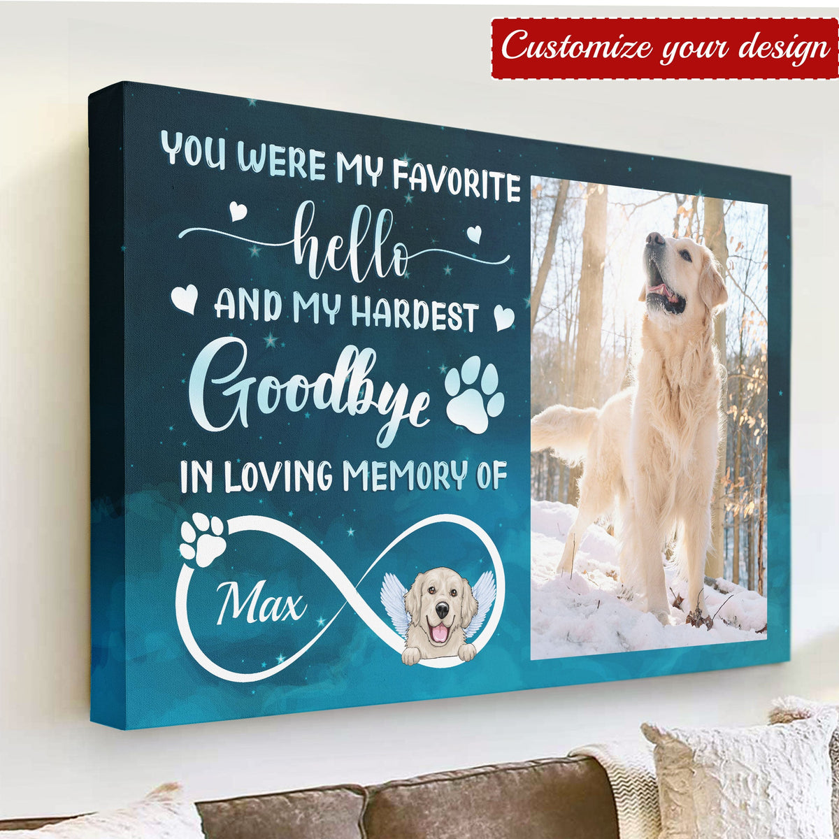 You Were My Favorite Hello And Hardest Goodbye - Personalized Poster