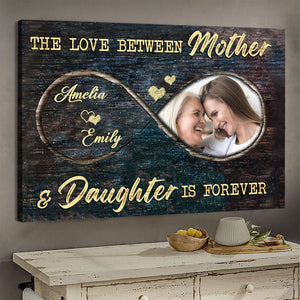 Love Mother Daughter/Son Custom Photo poster Gift For Mom