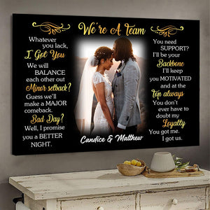 Whatever You Lack Custom Photo Canvas Poster Gift For Couple