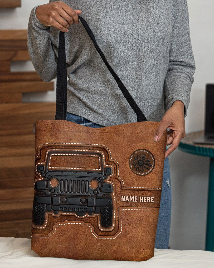 Personalized Off-Road Girl Tote Bag