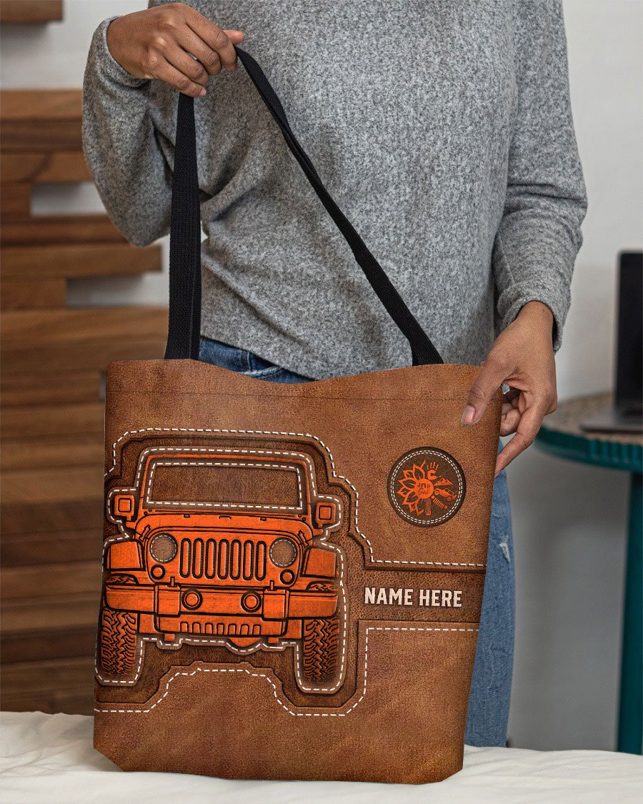 Personalized Off-Road Girl Tote Bag