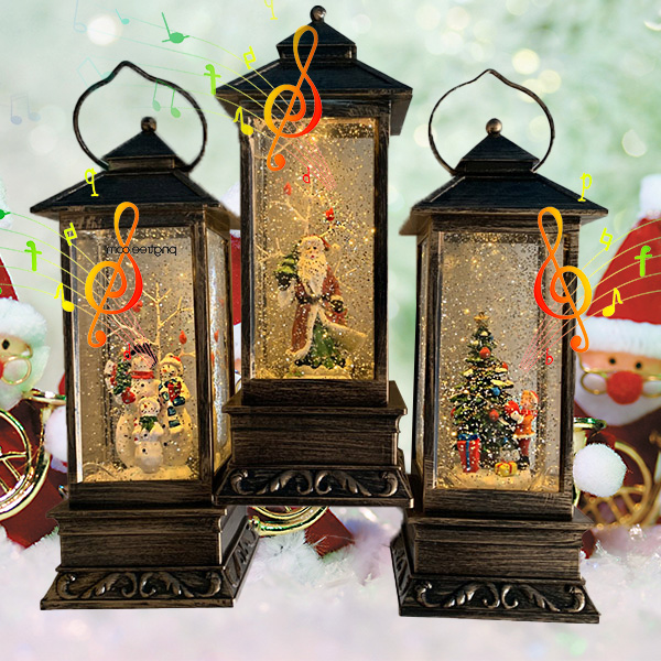 Early Christmas Sale-LED Lighted Spinning Christmas Lantern