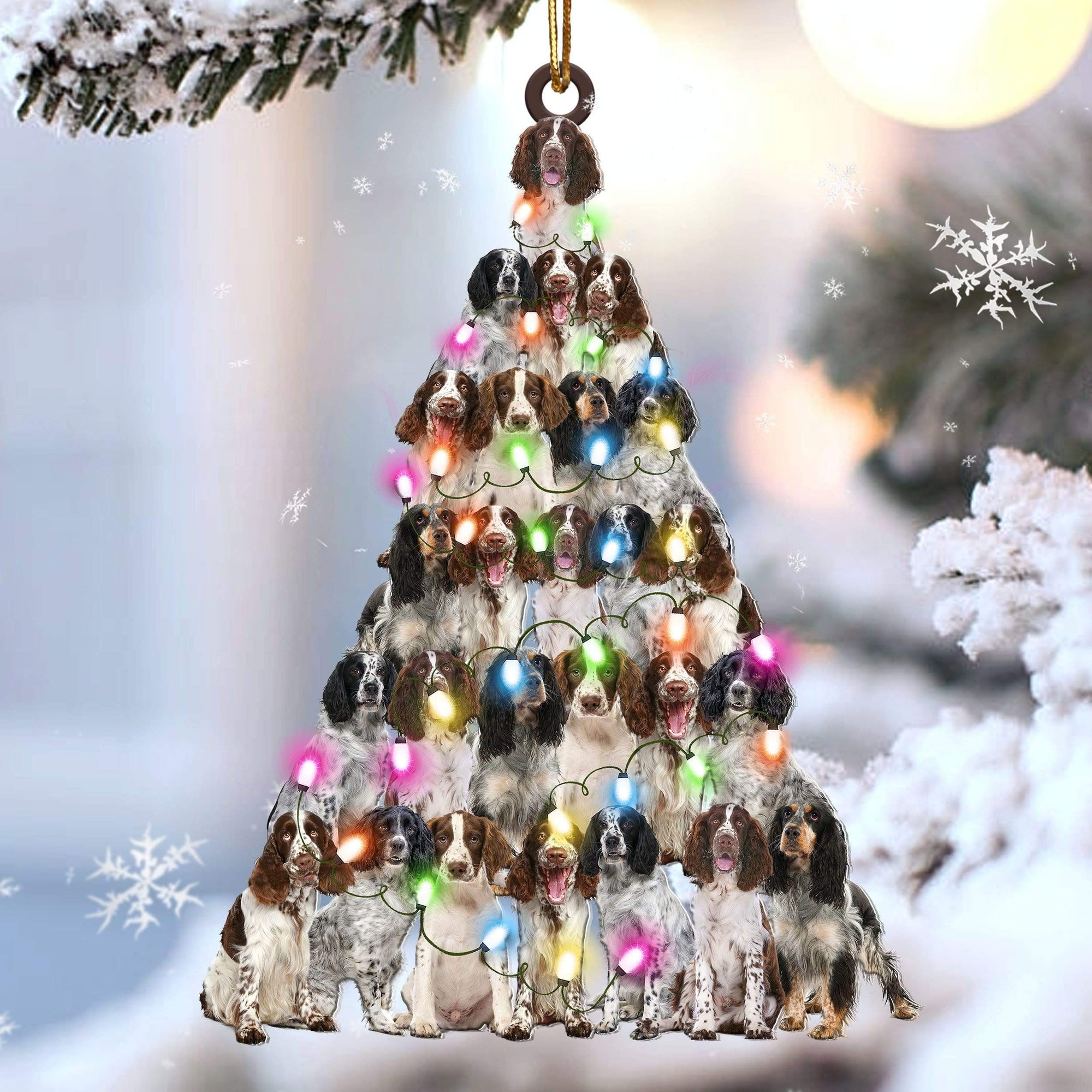 English springer spaniel lovely tree gift for english springer spaniel lover gift for dog mom ornament