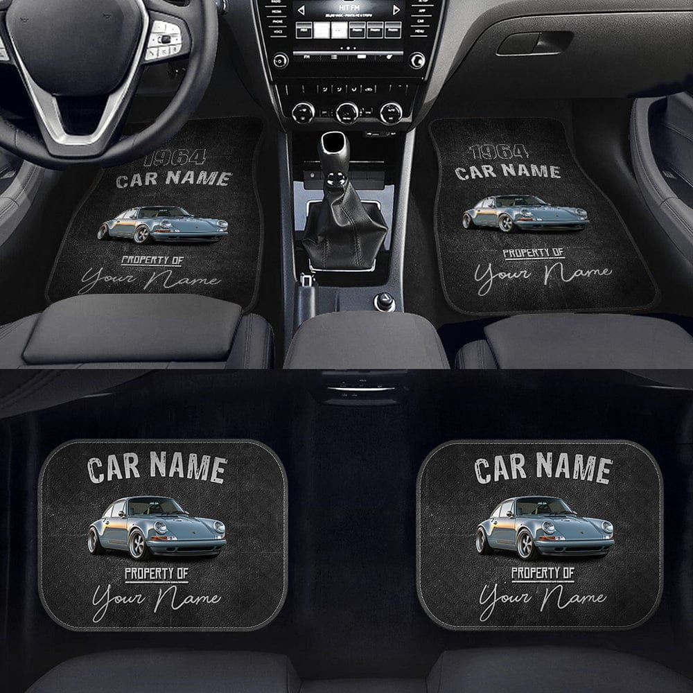 Car mats Personalized Gift, Upload car photos, Customize background, your name, car name & year