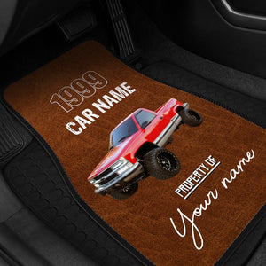 Car mats Personalized Gift, Upload car photos, Customize background, your name, car name & year
