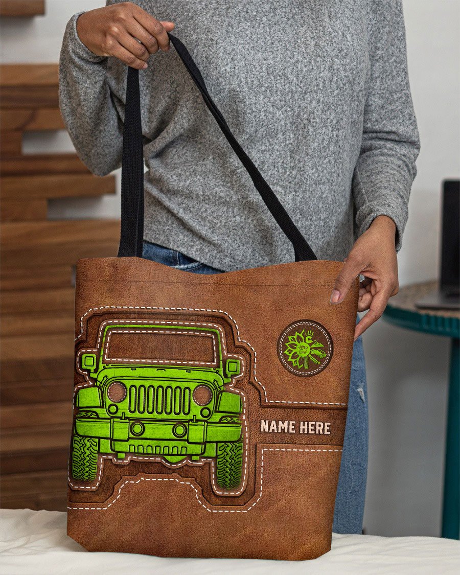 Personalized Off-Road Girl Tote Bag