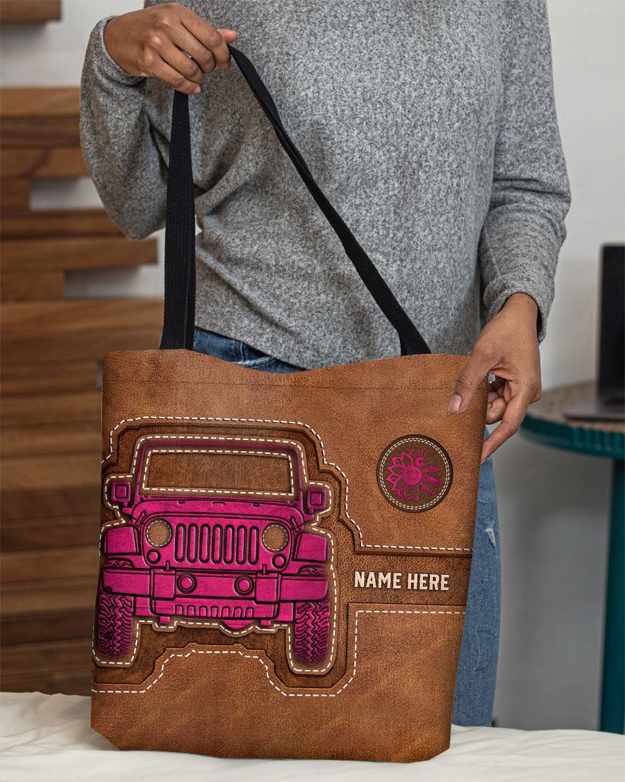 Personalized Off-Road Girl Tote Bag
